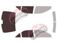 Gabarit vitrage - kit 3/4 arrière - Toyota Camry (11) Berline 4 portes (2011 - 2017)