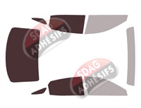 Gabarit vitrage - kit 3/4 arrière - Toyota Crown (1) Berline 4 portes (depuis 2023)