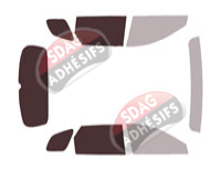 Gabarit vitrage - kit 3/4 arrière - Toyota Crown (1) Signia 5 portes (depuis 2024)