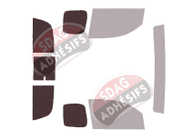 Gabarit vitrage - kit 3/4 arrière - Toyota Tacoma (3) Extended Pick-up 2 portes (2015 - 2023) Gabarit vitrage - kit 3/4 arrière - Toyota Tacoma (3) Extended Pick-up 2 portes (2015 - 2023)