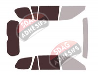 Gabarit vitrage - kit 3/4 arrière - Lexus TX (1) 5 portes (depuis 2024)