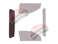 Gabarit vitrage - kit 3/4 arrière - Toyota Hilux (7) Simple Cab Pick-up 2 portes (2013 - 2015)