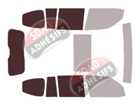 Gabarit vitrage - kit 3/4 arrière - Toyota Land Cruiser (13) 5 portes (depuis 2020) Gabarit vitrage - kit 3/4 arrière - Toyota Land Cruiser (13) 5 portes (depuis 2020)