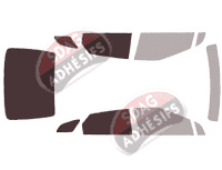 Gabarit vitrage - kit 3/4 arrière - Toyota Mirai Berline 4 portes (2016 - 2020)