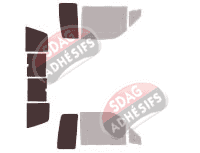 Gabarit vitrage - kit 3/4 arrière - Toyota Pickup X Cab 2 portes (1990 - 1995)