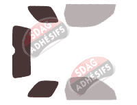 Gabarit vitrage - kit 3/4 arrière - Toyota RAV4 (2) 3 portes (2000 - 2006)