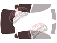 Gabarit vitrage - kit 3/4 arrière - Volvo S60 (3) Berline 4 portes (depuis 2019) Gabarit vitrage - kit 3/4 arrière - Volvo S60 (3) Berline 4 portes (depuis 2019)
