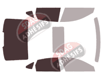 Gabarit vitrage - kit 3/4 arrière - Volvo S90 (1) Berline 4 portes (2016 - 2025) Gabarit vitrage - kit 3/4 arrière - Volvo S90 (1) Berline 4 portes (2016 - 2025)