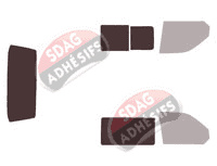 Gabarit vitrage - kit 3/4 arrière - Volkswagen Transporter T5 (5) Utilitaire 4 portes (2003 - 2015) Gabarit vitrage - kit 3/4 arrière - Volkswagen Transporter T5 (5) Utilitaire 4 portes (2003 - 2015)