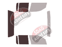 Gabarit vitrage - kit 3/4 arrière - Volkswagen Amarok (1) Pick-up 4 portes (2010 - 2020) Gabarit vitrage - kit 3/4 arrière - Volkswagen Amarok (1) Pick-up 4 portes (2010 - 2020)