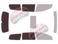 Gabarit vitrage - kit 3/4 arrière - Volkswagen Passat (7) Alltrack Break 5 portes (2012 - 2015) Gabarit vitrage - kit 3/4 arrière - Volkswagen Passat (7) Alltrack Break 5 portes (2012 - 2015)