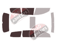 Gabarit vitrage - kit 3/4 arrière - Volkswagen Passat (6) Break 5 portes (2005 - 2010)