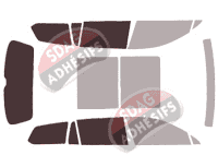 Gabarit vitrage - kit 3/4 arrière - Volkswagen Passat (8) Break 5 portes (2014 - 2022)