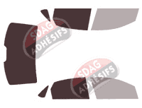 Gabarit vitrage - kit 3/4 arrière - Volkswagen Polo (5) Classic Berline 4 portes (depuis 2010) Gabarit vitrage - kit 3/4 arrière - Volkswagen Polo (5) Classic Berline 4 portes (depuis 2010)