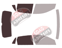 Gabarit vitrage - kit 3/4 arrière - Volkswagen Polo (6) 5 portes (depuis 2017) Gabarit vitrage - kit 3/4 arrière - Volkswagen Polo (6) 5 portes (depuis 2017)