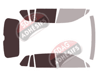 Gabarit vitrage - kit 3/4 arrière - Volkswagen Tiguan (2) 5 portes (2016 - 2023) Gabarit vitrage - kit 3/4 arrière - Volkswagen Tiguan (2) 5 portes (2016 - 2023)