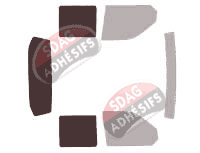 Gabarit vitrage - kit 3/4 arrière - Volkswagen Transporter T5 (5) Pick-up 4 portes (2003 - 2015) Gabarit vitrage - kit 3/4 arrière - Volkswagen Transporter T5 (5) Pick-up 4 portes (2003 - 2015)