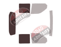 Gabarit vitrage - kit 3/4 arrière - Volkswagen Transporter T5 (5) Crew Cab Pick-up 4 portes (2003 - 2015) Gabarit vitrage - kit 3/4 arrière - Volkswagen Transporter T5 (5) Crew Cab Pick-up 4 portes (2003 - 2015)