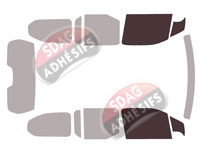 Gabarit vitrage - kit vitres avant - Toyota ProAce City (1) Long 4-5 portes (depuis 2018) Gabarit vitrage - kit vitres avant - Toyota ProAce City (1) Long 4-5 portes (depuis 2018)