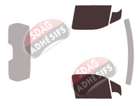 Gabarit vitrage - kit vitres avant - Toyota ProAce City (1) Utilitaire 4-5 portes (depuis 2018)