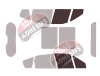 Gabarit vitrage - kit vitres avant - Renault Scenic (2) Long 5 portes (2003 - 2009) Gabarit vitrage - kit vitres avant - Renault Scenic (2) Long 5 portes (2003 - 2009)