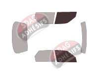 Gabarit vitrage - kit vitres avant - Daihatsu Applause Berline 4 portes (1989 - 2000)