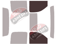 Gabarit vitrage - kit vitres avant - Chevrolet Avalanche 4 portes (2006 - 2013)