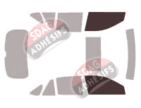 Gabarit vitrage - kit vitres avant - Lexus RX (2) 5 portes (2003 - 2009) Gabarit vitrage - kit vitres avant - Lexus RX (2) 5 portes (2003 - 2009)