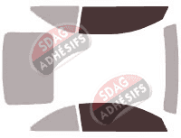 Gabarit vitrage - kit vitres avant - Pontiac G6 (1) Convertible Cabriolet 2 portes (2006 - 2011)