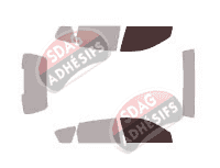 Gabarit vitrage - kit vitres avant - Pontiac Vibe 5 portes (2002 - 2008)