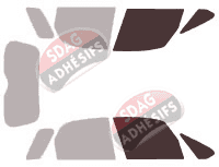 Gabarit vitrage - kit vitres avant - Fiat Sedici 5 portes (depuis 2006)