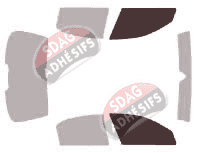 Gabarit vitrage - kit vitres avant - Alfa Romeo 159 Berline 4 portes (2005 - 2011)