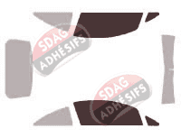 Gabarit vitrage - kit vitres avant - Opel Corsa (D) 3 portes (2006 - 2014)