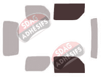 Gabarit vitrage - kit vitres avant - Suzuki Jimny (3) 3 portes (2006 - 2010) Gabarit vitrage - kit vitres avant - Suzuki Jimny (3) 3 portes (2006 - 2010)