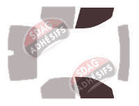 Gabarit vitrage - kit vitres avant - Renault Logan (1) Berline 4 portes (2005 - 2013)