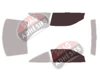 Gabarit vitrage - kit vitres avant - Chevrolet Cavalier (3) Coupé 2 portes (1995 - 2005)