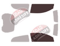 Gabarit vitrage - kit vitres avant - Volvo C30 Coupe 3 portes (2006 - 2013)