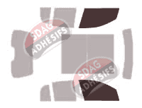 Gabarit vitrage - kit vitres avant - Smart ForFour (1) 5 portes (2004 - 2010)