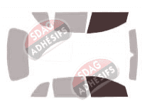 Gabarit vitrage - kit vitres avant - Fiat Croma Break 5 portes (2005 - 2012)