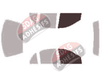 Gabarit vitrage - kit vitres avant - Chevrolet Cavalier (3) Berline 4 portes (1995 - 2005)
