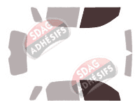 Gabarit vitrage - kit vitres avant - Daihatsu Terios (2) 5 portes (2006 - 2017) Gabarit vitrage - kit vitres avant - Daihatsu Terios (2) 5 portes (2006 - 2017)