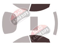 Gabarit vitrage - kit vitres avant - Mercedes-Benz CL (3) Coupe 2 portes (2006 - 2015)