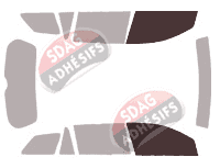 Gabarit vitrage - kit vitres avant - Opel Astra (H) Break 5 portes (2004 - 2011) Gabarit vitrage - kit vitres avant - Opel Astra (H) Break 5 portes (2004 - 2011)