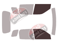 Gabarit vitrage - kit vitres avant - Suzuki Ignis (2) Long 5 portes (2003 - 2009) Gabarit vitrage - kit vitres avant - Suzuki Ignis (2) Long 5 portes (2003 - 2009)