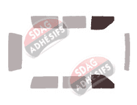 Gabarit vitrage - kit vitres avant - Chrysler Grand Voyager (2) 5 portes (1990 - 1996)