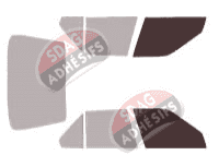 Gabarit vitrage - kit vitres avant - Renault R 19 (1) 5 portes (1988 - 1999)