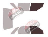 Gabarit vitrage - kit vitres avant - Citroën ZX (1) 5 portes (1991 - 1998)