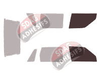 Gabarit vitrage - kit vitres avant - Citroën AX 5 portes (1986 - 1998)