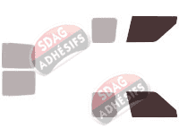 Gabarit vitrage - kit vitres avant - Renault Express (1) Utilitaire 4 portes (1985 - 2000)