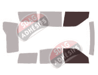 Gabarit vitrage - kit vitres avant - Ford Maverick (2) 5 portes (1993 - 2001)